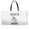 i believe in unicorns Weekender Totes