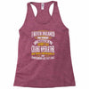 grumpy old crane operator Racerback Tank