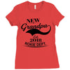 New Grandpa 2018 Rokie Dept. Ladies Fitted T-Shirt