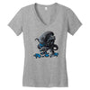 alien eats alien Women's V-Neck T-Shirt