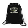 she was short, fat and had a big mouth! Drawstring Bags