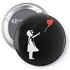 banksy style Pin-back button
