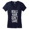 boat hair don't care (2) Women's V-Neck T-Shirt