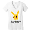 picachu gameboy Women's V-Neck T-Shirt