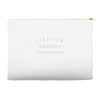 lipstick diamonds champagne Accessory Pouches