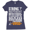 Strong Independent Motivated Virgo Ladies Fitted T-Shirt