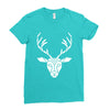 poly deer Ladies Fitted T-Shirt