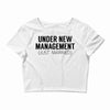 under new management just married Crop Top