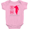 eat sleep battlefield Baby Bodysuit