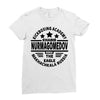 khabib nurmagomedov black logo Ladies Fitted T-Shirt