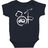 dw drum Baby Bodysuit
