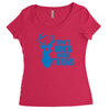 don't buck with texas funny Women's Triblend Scoop T-shirt
