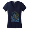 kaiju wave Women's V-Neck T-Shirt