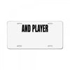 and player License Plate