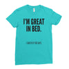 great in bed Ladies Fitted T-Shirt