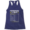 February Girl Facts Pisces Racerback Tank