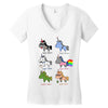 unicorn funny Women's V-Neck T-Shirt
