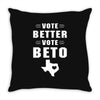 vote beto Throw Pillow