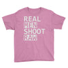 real men shoot raw Youth Tee