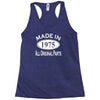 made in 1975 mens 40th birthday Racerback Tank