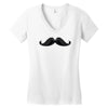 mustache Women's V-Neck T-Shirt