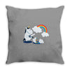 rainbow Throw Pillow