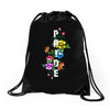 Pride Floral LGBT Colors Drawstring Bags