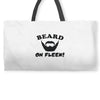 mens beard Weekender Totes