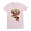 in space no one can hear you scream Ladies Fitted T-Shirt