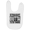 straight outta tilted towers Baby Bibs