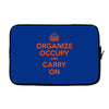 occupy wall street t shirt 99% organize carry on anti corporate greed Laptop sleeve