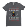 darth vader christmas ugly Ladies Fitted T-Shirt