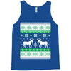 reindeer christmas ugly sweater Tank Top