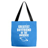 Greatest Boyfriend In The Universe Tote Bags