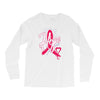 breast cancer awareness hope ribbon heart Long Sleeve Shirts