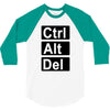 control alt delete 3/4 Sleeve Shirt