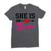 she is my bestie Ladies Fitted T-Shirt