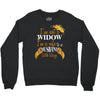 i'm not a widow i'm a wife to a husband with wings Crewneck Sweatshirt