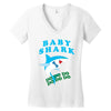 Baby Shark -Shark Do Do Do Women's V-Neck T-Shirt