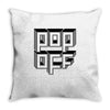 pop off square Throw Pillow