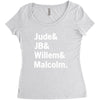 Jude JB Willem Malcolm Women's Triblend Scoop T-shirt