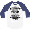Super Cool Stepdad Of A Freaking Awesome Granddaughter 3/4 Sleeve Shirt