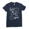 bicycle cyclopath bike hobby exploded Ladies Fitted T-Shirt