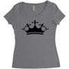 Queens Are Born In February Back Women's Triblend Scoop T-shirt