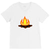 fire V-Neck Tee