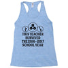 This Teacher Survived The 2016 2017 School Year Racerback Tank