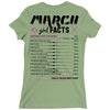 March Girl Facts Pisces Ladies Fitted T-Shirt
