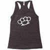 brass knuckles Racerback Tank
