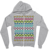 hawaiian pattern Zipper Hoodie