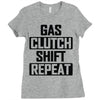 gas clutch shift repeat Ladies Fitted T-Shirt